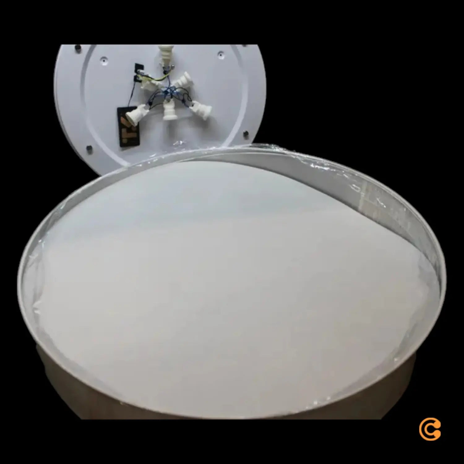 B-Ware Euluna Deckenlampe Deckenlicht Lampe Leuchte Rondo Weiß ø 80cm Siehe Text/F433