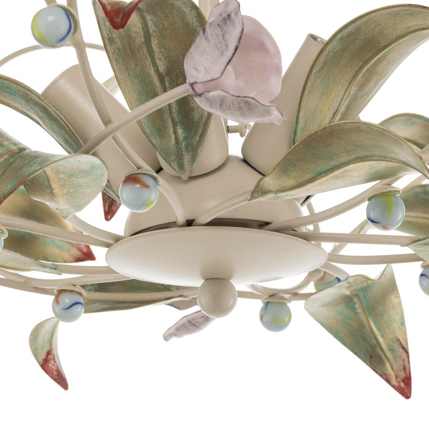 B-Ware Euluna Deckenlampe Rose Kronleuchter Deckenlampe Lampe Fünfflammig E14 Bunt - 5907812624668