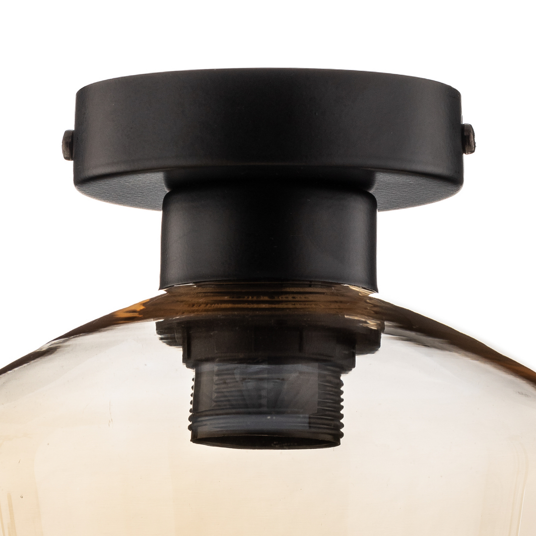 Euluna Deckenlampe Santiago Deckenlampe Deckenlicht E27 Einflammig Glas Amber B-Ware - 5902693766049