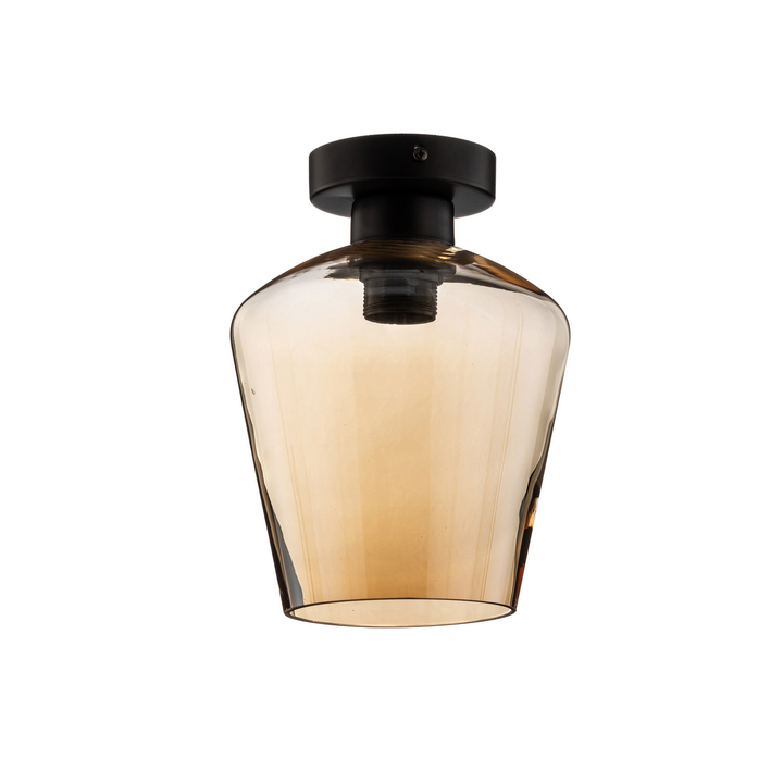 Euluna Deckenlampe Santiago Deckenlampe Deckenlicht E27 Einflammig Glas Amber B-Ware - 5902693766049
