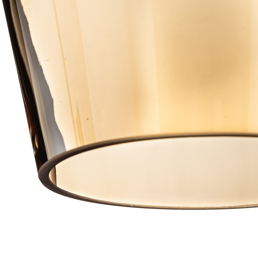 Euluna Deckenlampe Santiago Deckenlampe Deckenlicht E27 Einflammig Glas Amber B-Ware - 5902693766049