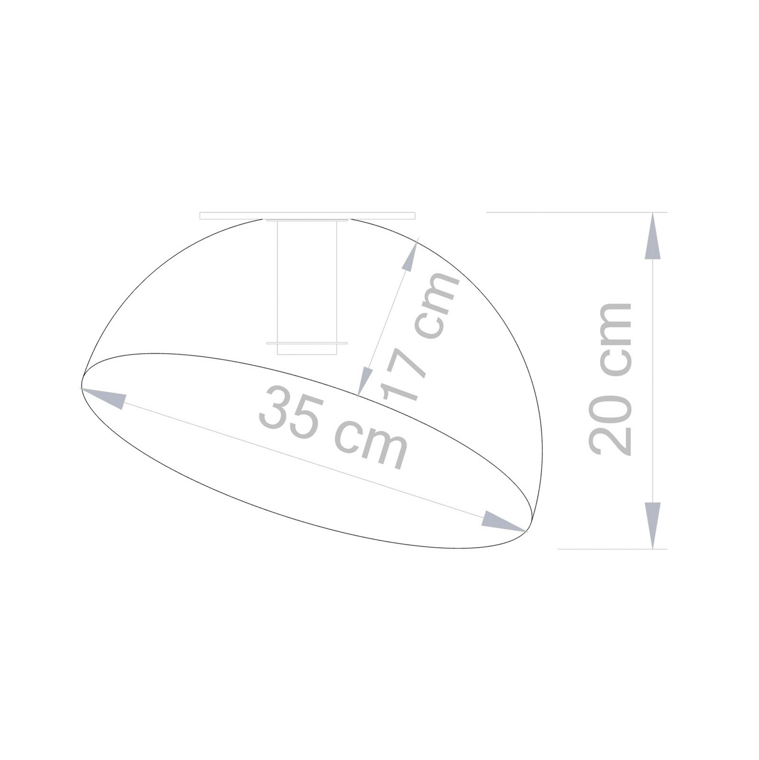 B-Ware Sigma Deckenleuchte Sfera ø50cm Deckenlampe Leuchte Pendelleuchte Hängeleuchte - 5905143281581