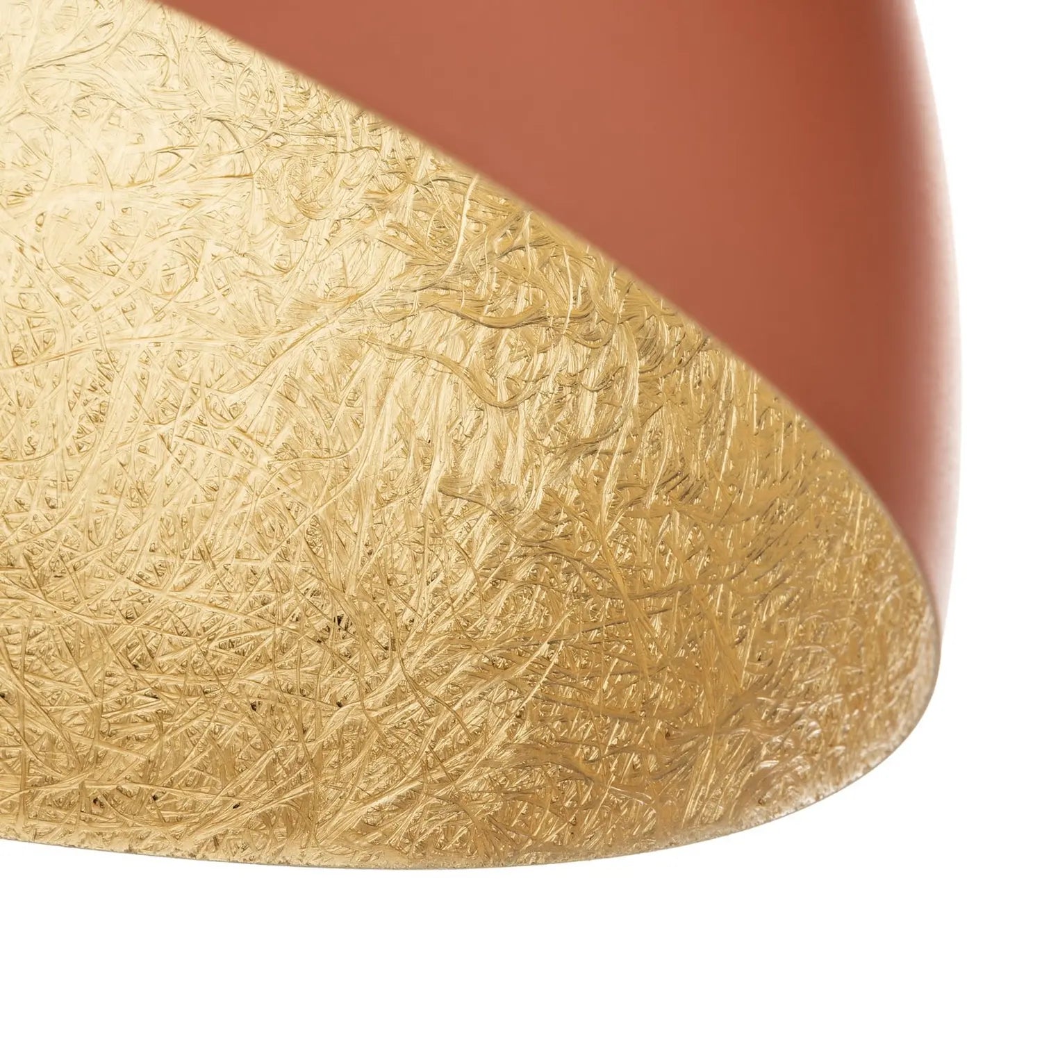 B-Ware Deckenleuchte Sfera Lampe Metall Rot Gold E27 Led ø 50 Cm Leuchte Deckenlampe - 5907555378491