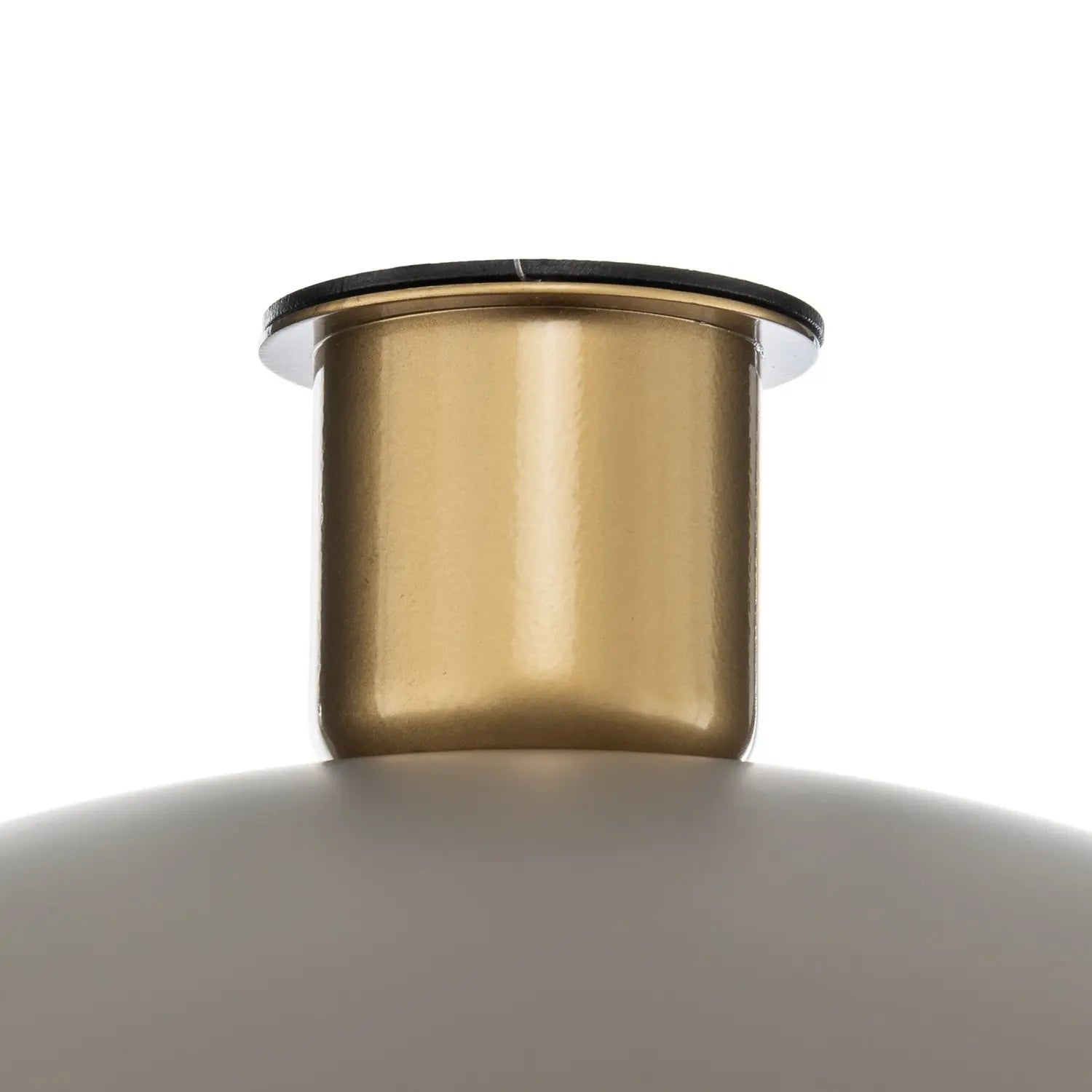 B-Ware Deckenleuchte Sfera Pendelleuchte Taupe Gold Stahl E27 Lampenschirm ø50cm  - 5907555378507