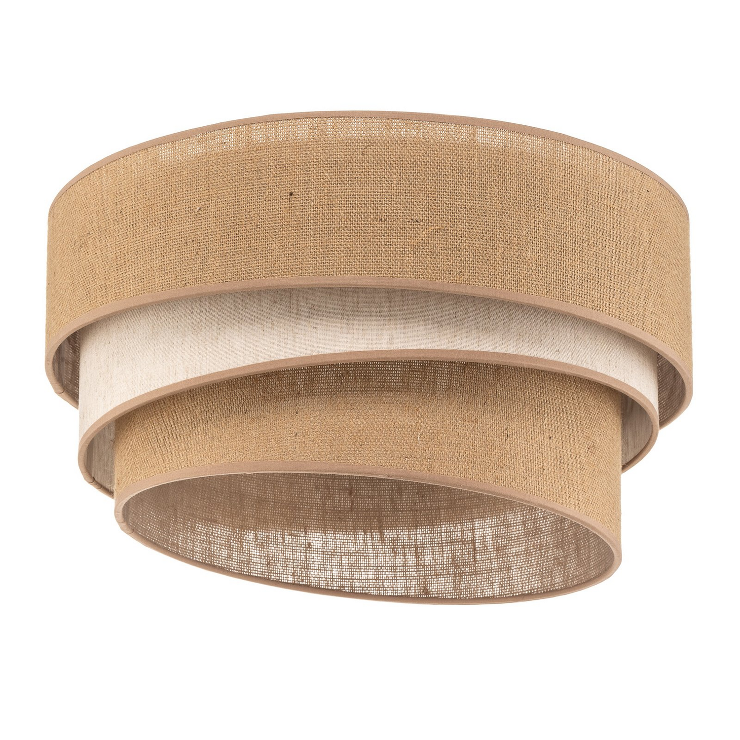 B-Ware Deckenleuchte Trio Jute Naturbraun Weiß ø 45 Cm Deckenlampe Lampe Leuchte Licht - 5903689182959