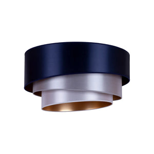 B-Ware Euluna Deckenleuchte Lampe Trio ø60cm Led Beleuchtung Navy/Silber/Weiß/Gold