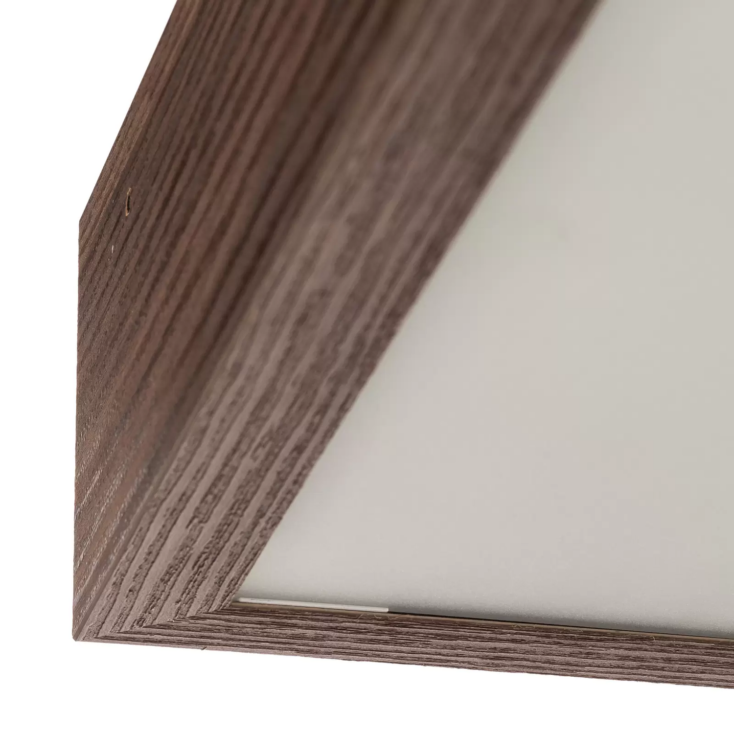 B-Ware Deckenleuchte Tromsö 30x30 Cm Walnuss Deckenlampe Lampe Leuchte Spot Licht Panel - 5902553220315