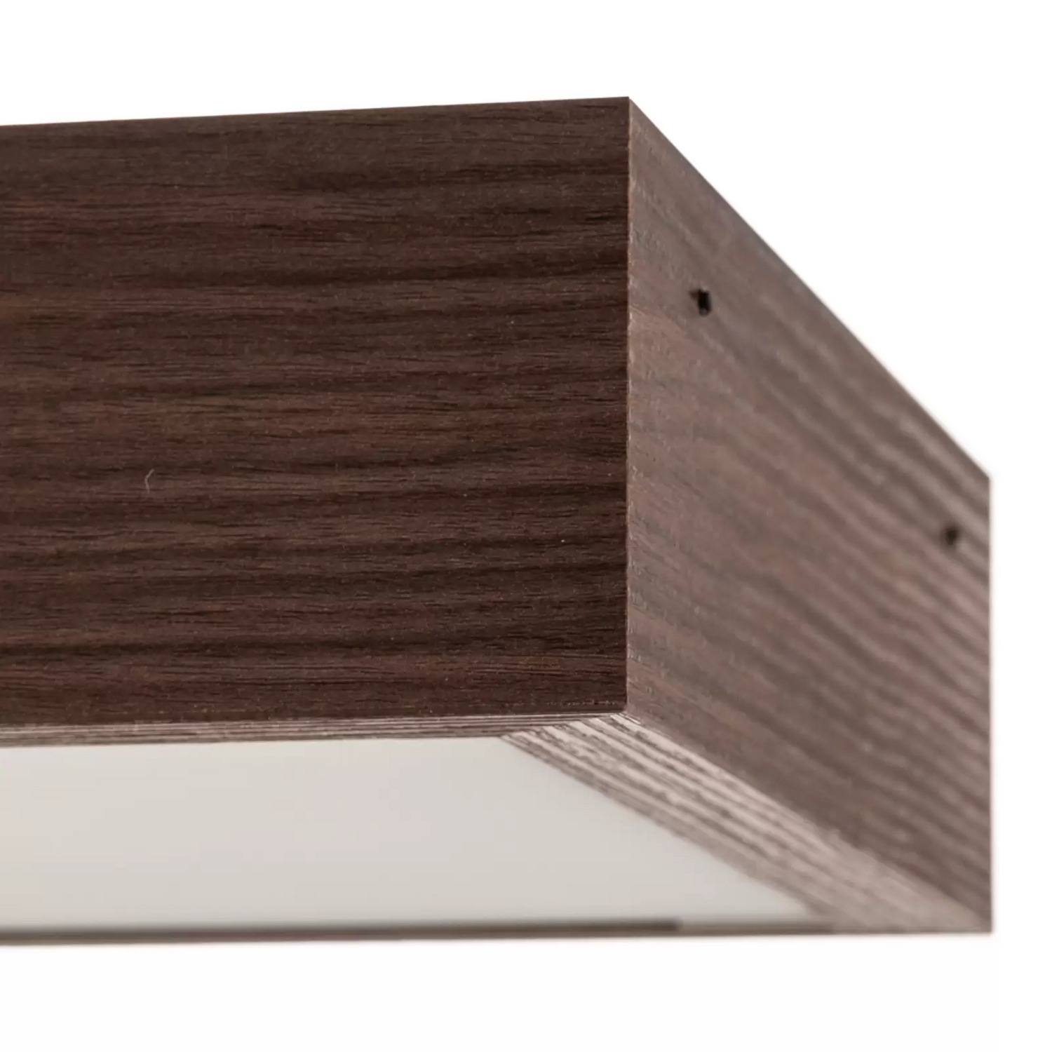 B-Ware Deckenleuchte Tromsö 30x30 Cm Walnuss Deckenlampe Lampe Leuchte Spot Licht Panel - 5902553220315