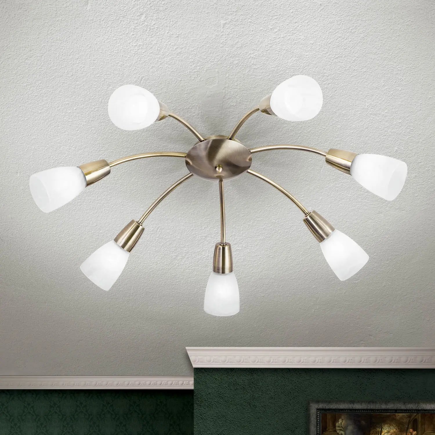 B-Ware Orion Deckenleuchte Tullo Deckenlampe Kronleuchter Leuchte Lampe 7 Flammig E14  - 9003090255368