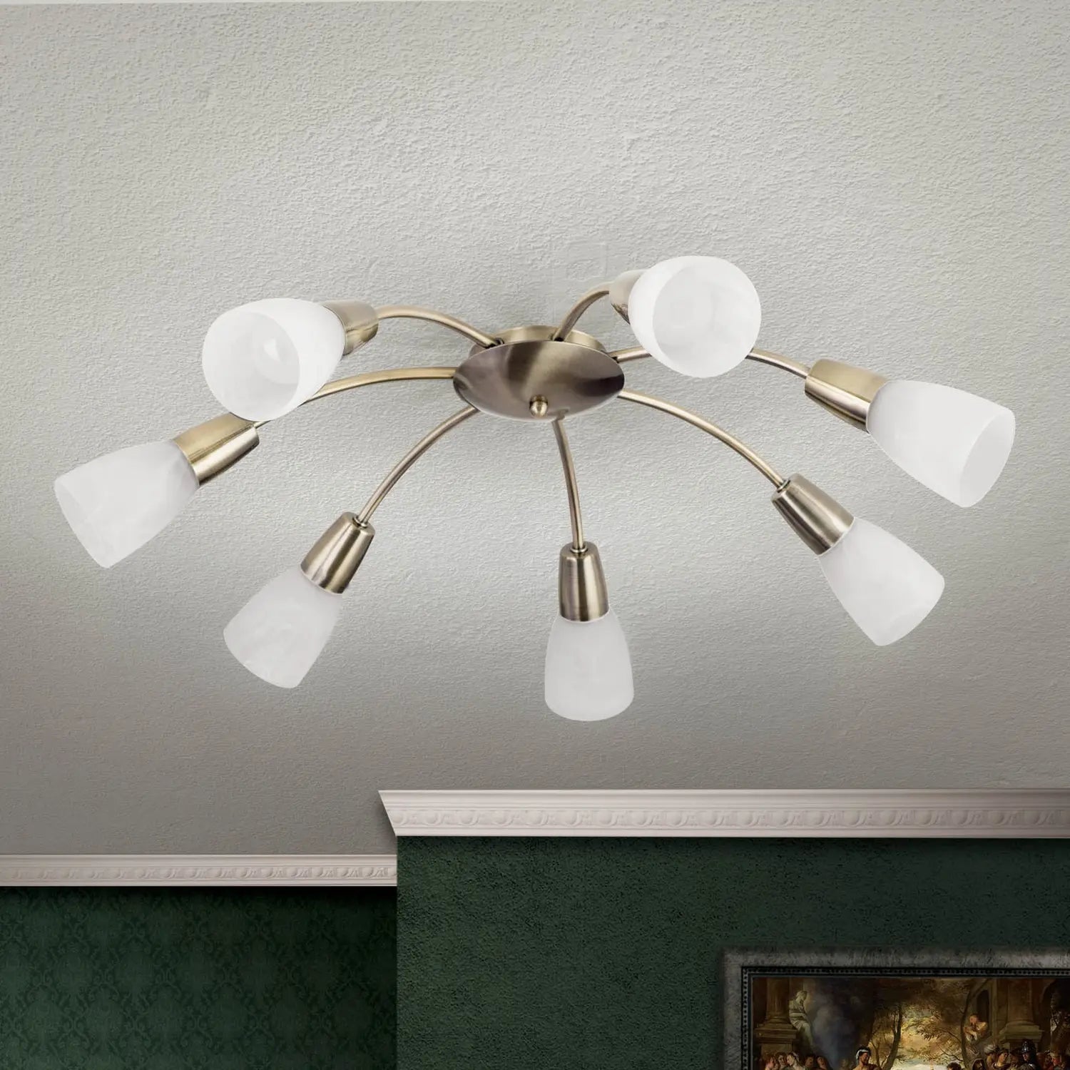 B-Ware Orion Deckenleuchte Tullo Deckenlampe Kronleuchter Leuchte Lampe 7 Flammig E14  - 9003090255368