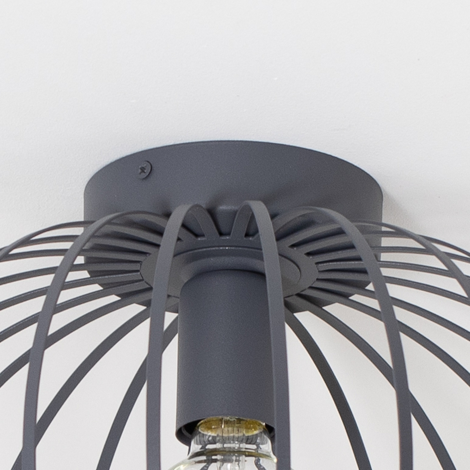 B-Ware Valor Deckenleuchte Lampe Anthrazit Stahl ø 40 Cm Runde Leuchte Deckenlampe Spot - 5902553237900