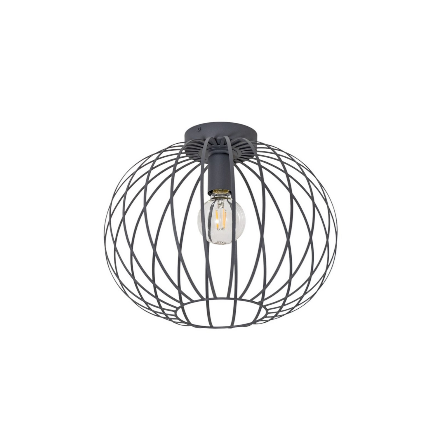 B-Ware Valor Deckenleuchte Lampe Anthrazit Stahl ø 40 Cm Runde Leuchte Deckenlampe Spot - 5902553237900