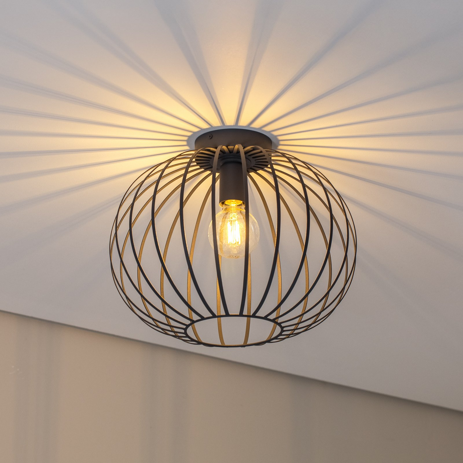 B-Ware Valor Deckenleuchte Lampe Anthrazit Stahl ø 40 Cm Runde Leuchte Deckenlampe Spot - 5902553237900