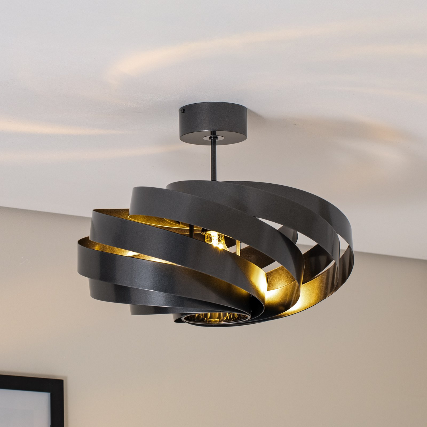 B-Ware Vento Deckenleuchte Lampe Anthrazit ø 50 Cm Wohnzimmerleuchte Beleuchtung - 4251911787399