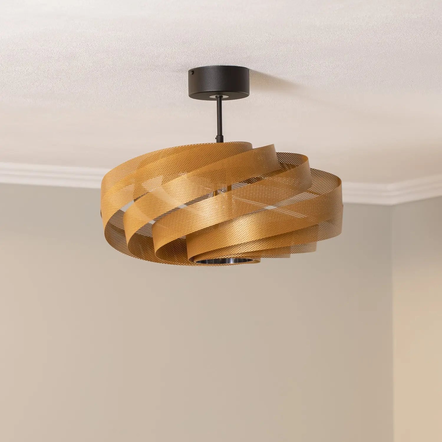 B-Ware Euluna Deckenleuchte Vento Deckenlampe Deckenlicht Leuchte Goldfarben ø 50 Cm - 4251911787405