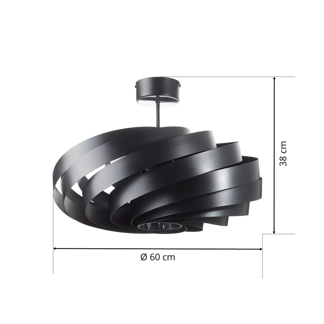 Euluna Vento Deckenleuchte Deckenlampe Hängelampe Lampe Schwarz ø60cm Siehe Text B-Ware - 5905563000427