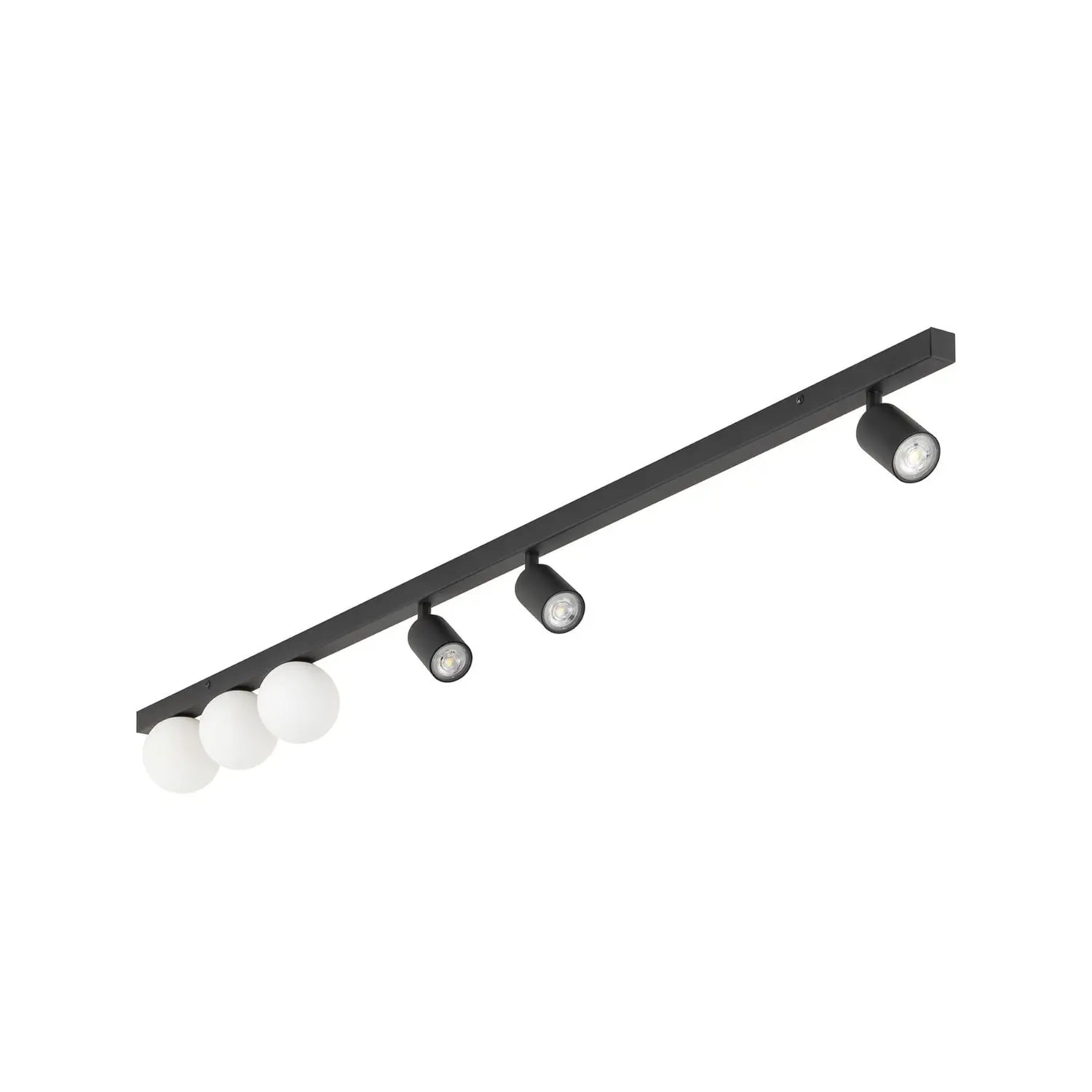 B-Ware Deckenleuchte Lampe Vox Glas Schwarz Wohnzimmer Esszimmer Küche Flur 6 Flammig  - 5906135100033