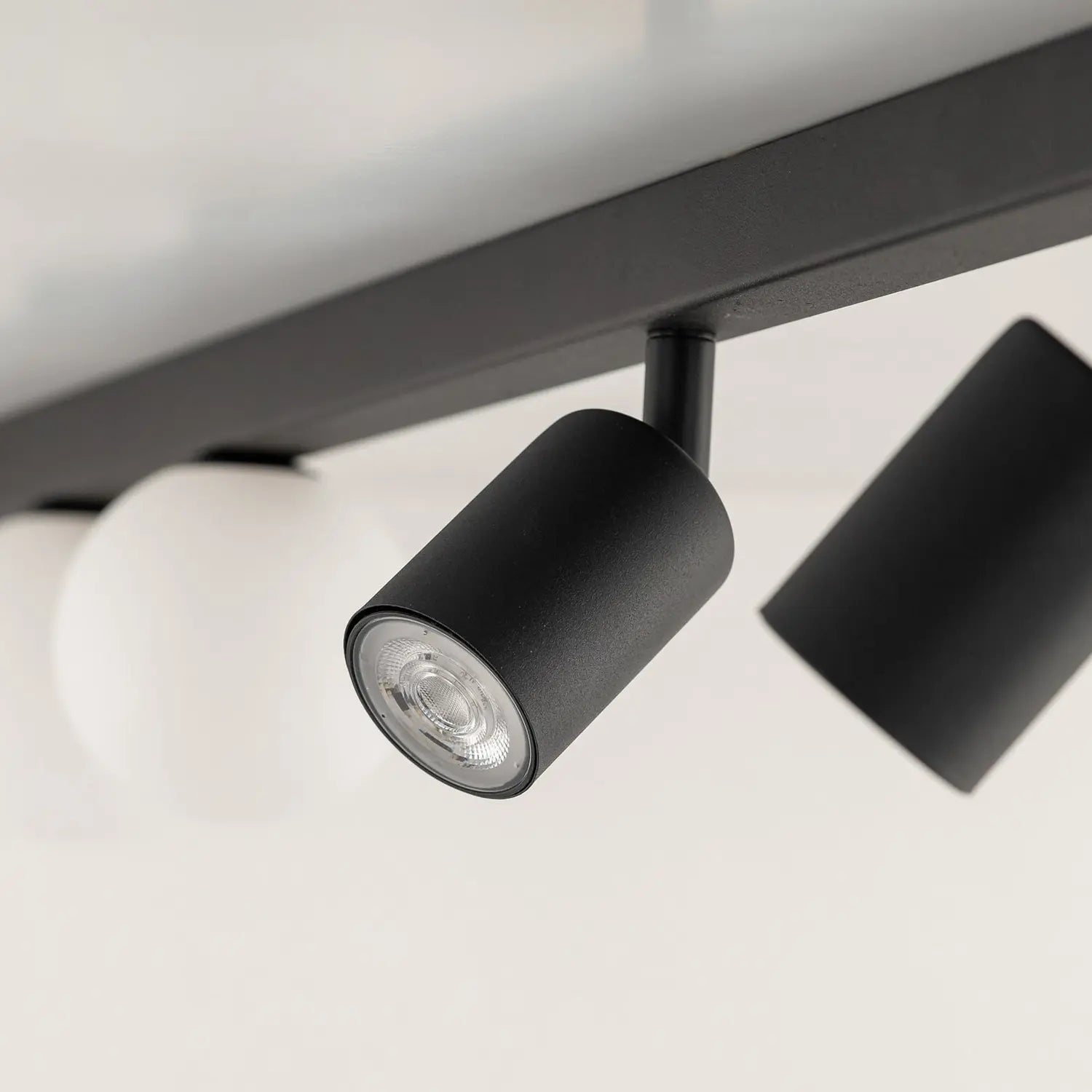 B-Ware Deckenleuchte Lampe Vox Glas Schwarz Wohnzimmer Esszimmer Küche Flur 6 Flammig  - 5906135100033