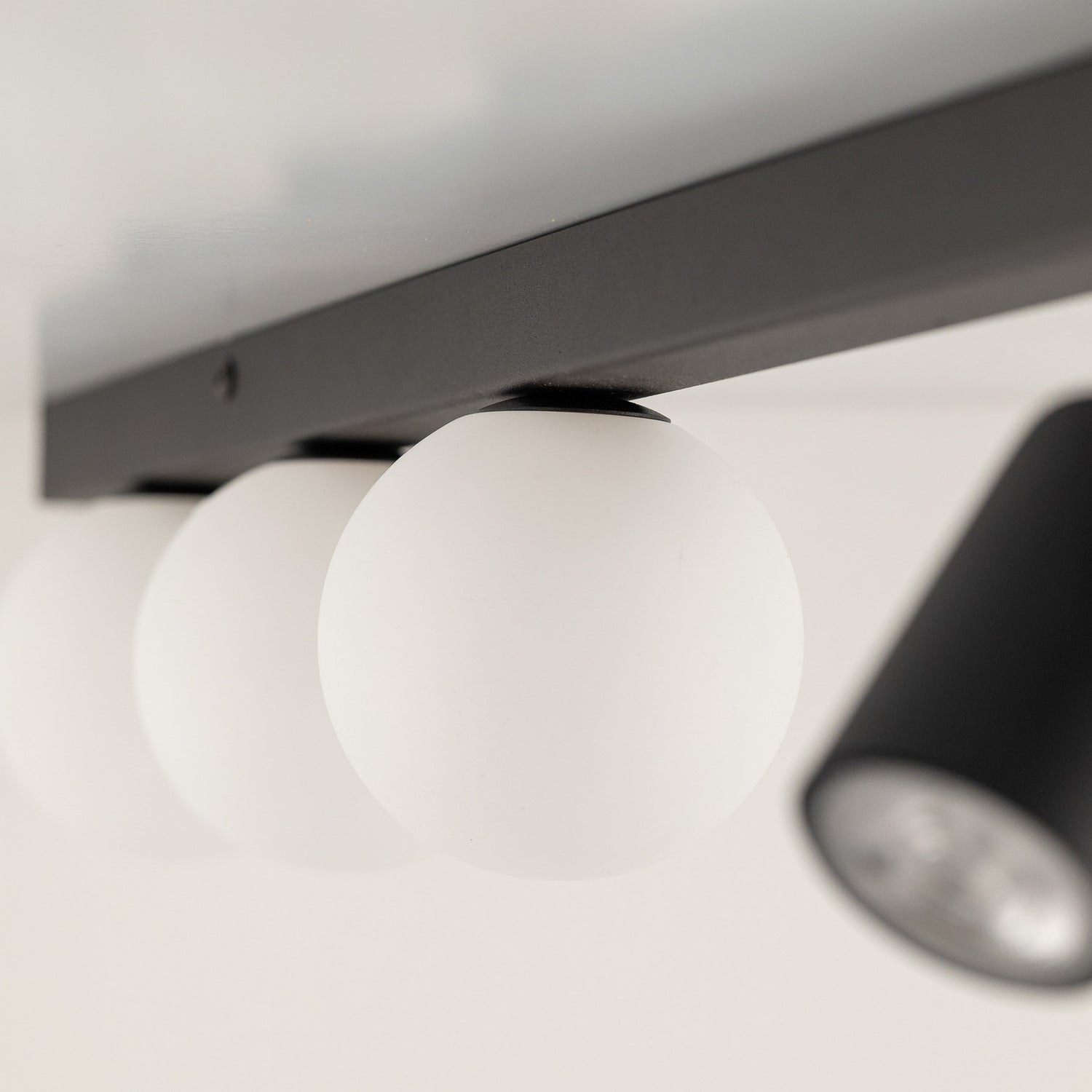 B-Ware Deckenleuchte Lampe Vox Glas Schwarz Wohnzimmer Esszimmer Küche Flur 6 Flammig  - 5906135100033