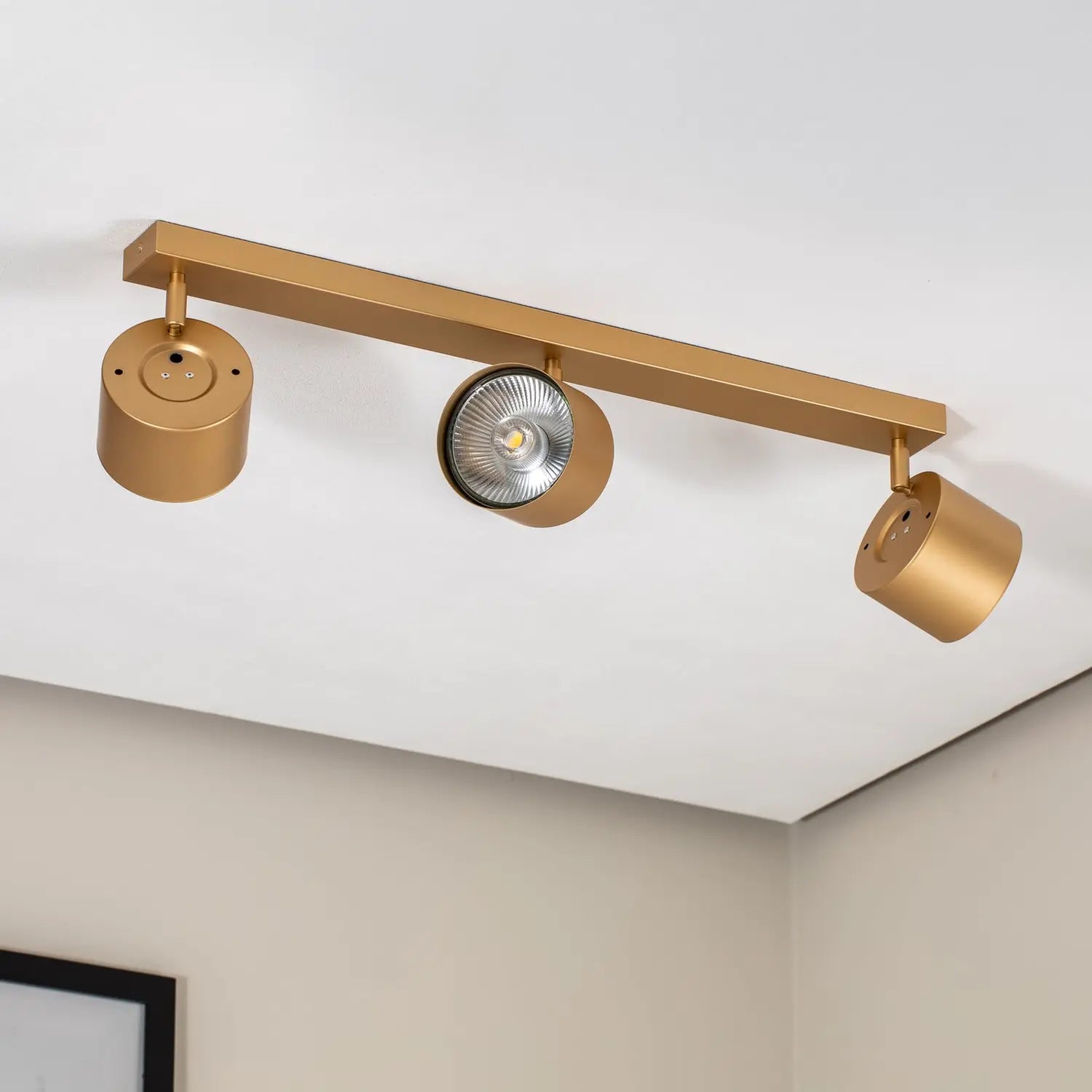 B-Ware Deckenspot Chloe Verstellbar Dreiflammig Gold Deckenlampe Deckenleuchte Spot - 5902553235043