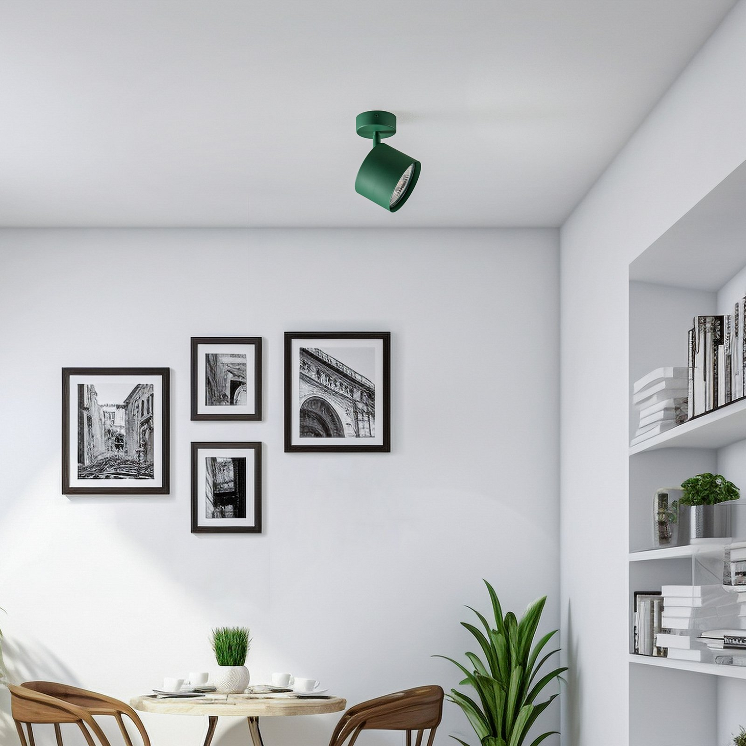 B-Ware Argon Decken Spotleuchte Chloe Verstellbar Lichtquelle Grün Deckenlampe Stahl - 5902553234961