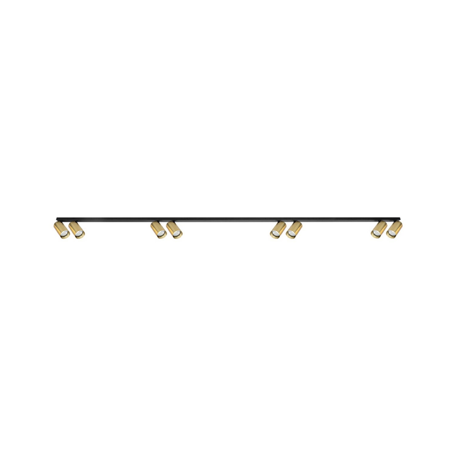 B-Ware Hero Deckenspot Spotleuchte Deckenlampe Schwarz Gold 8 Flammig 240 Cm Metall - 5902693714866