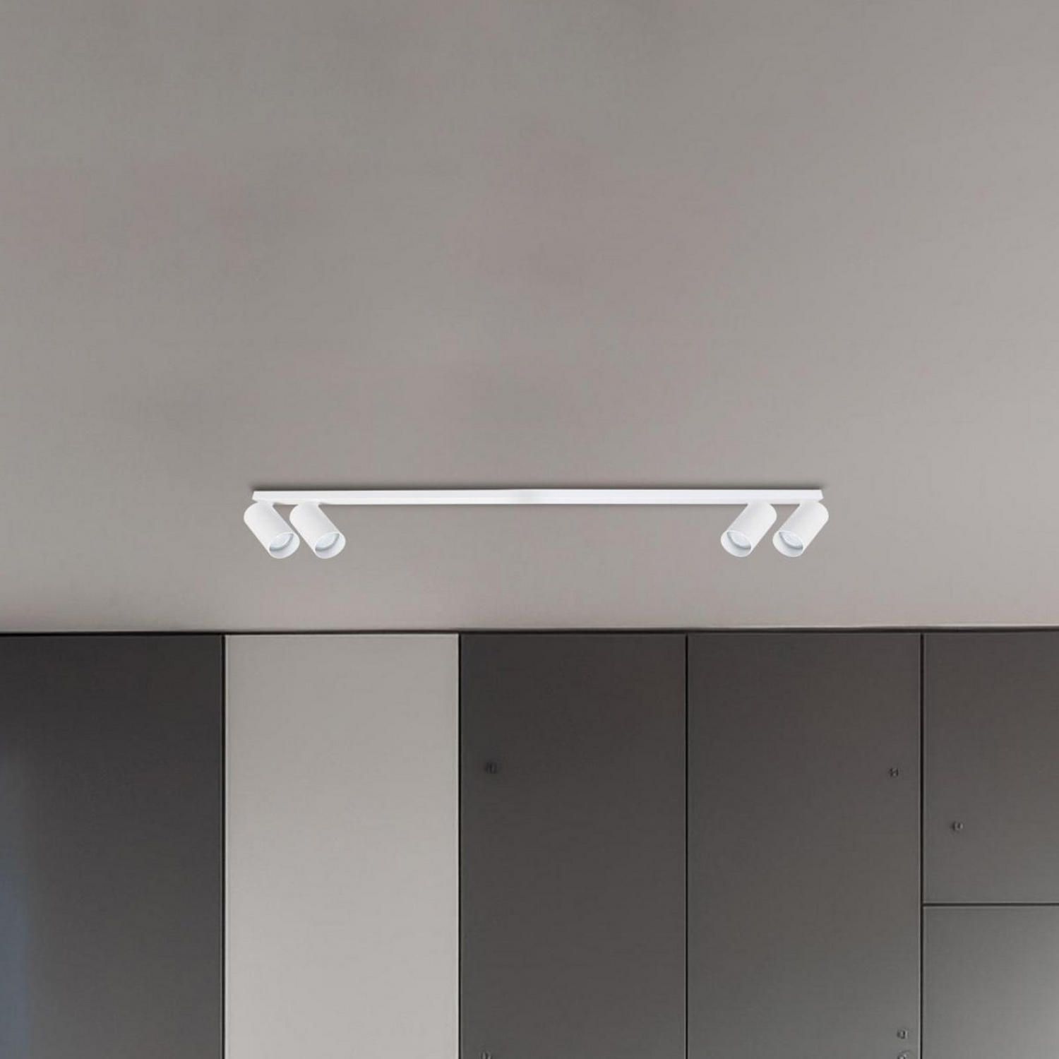 B-Ware Milagro Hero Deckenspot Deckenstrahler Spotlampe Weiß 4 Flg 120 Cm Metall Gu10