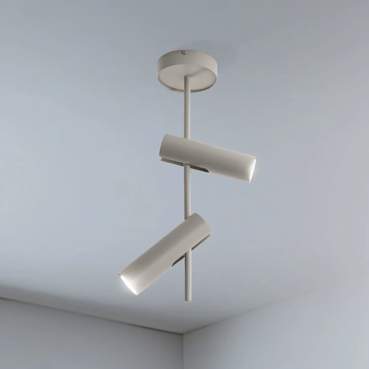 B-Ware Deckenspot Leda Deckenleuchte Spot Taupe Stahl 2 Flammig 55 Cm Gu10 Led Lampe - 5902846810568