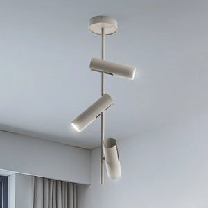 B-Ware Sigma Deckenspot Leda 3 Strahler Lampe Taupe Stahl Gu10 3 Flammig Höhe 76 Cm 104
