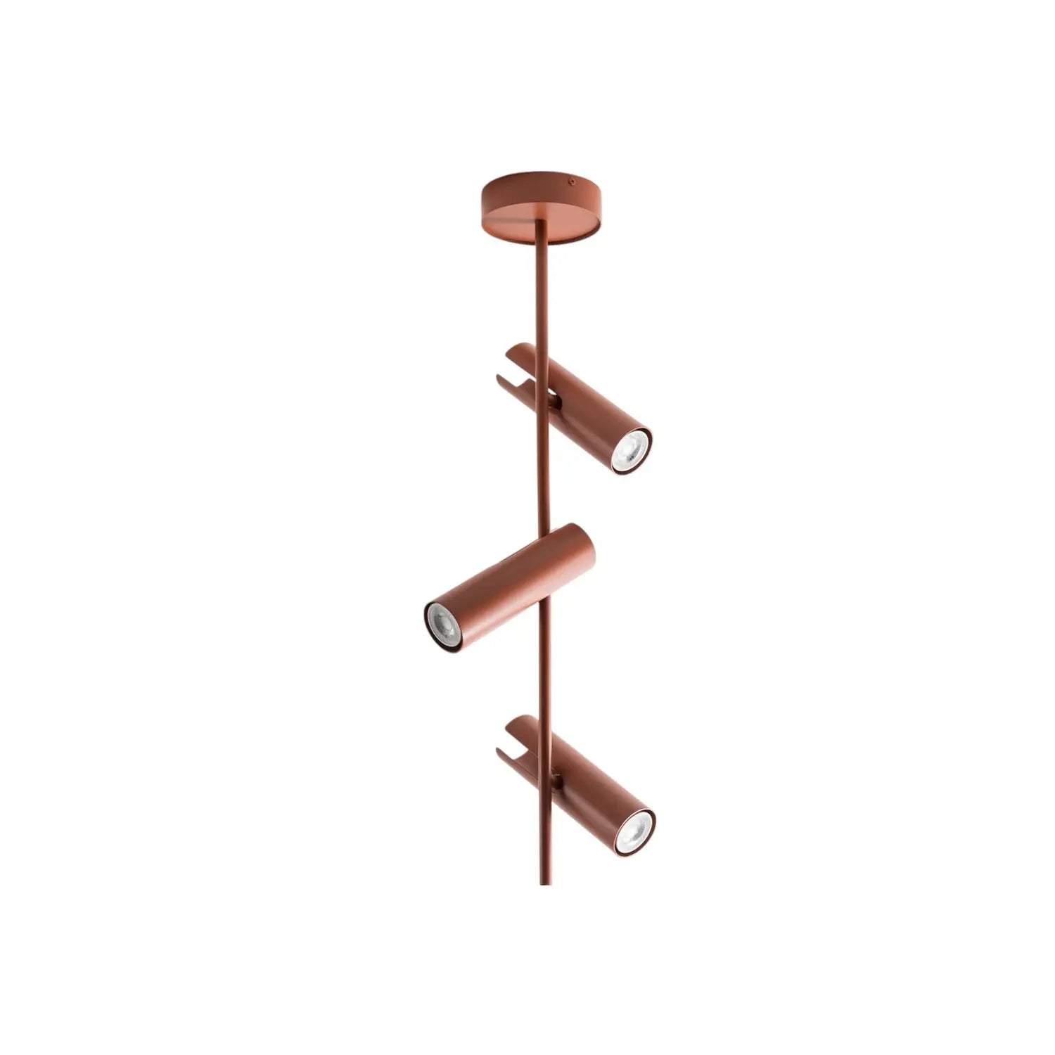 B-Ware Leda Deckenspot Spot Leuchte Ziegelrot 3 Flammig Stahl Höhe 76 Cm364 - 5902846810599