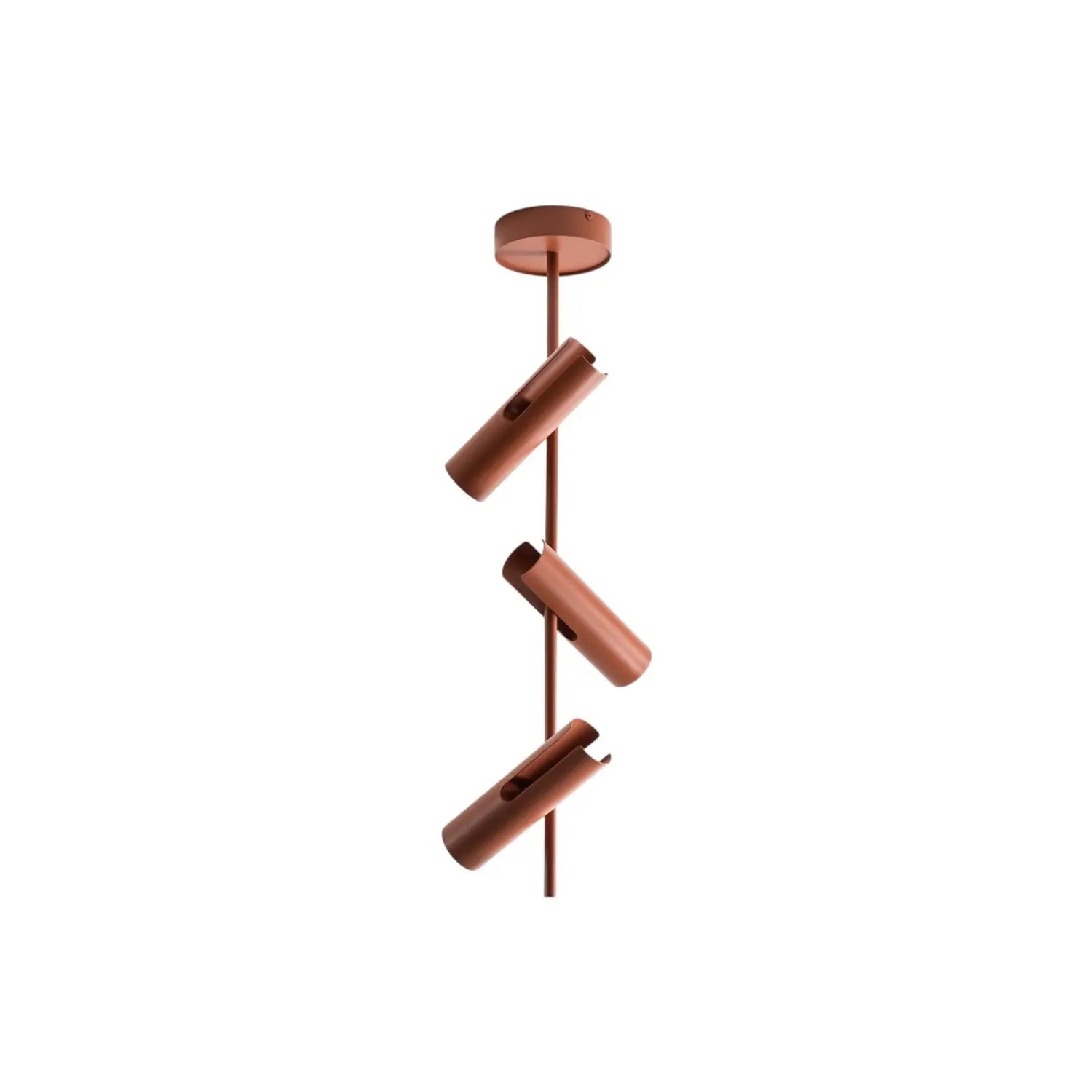 B-Ware Leda Deckenspot Spot Leuchte Ziegelrot 3 Flammig Stahl Höhe 76 Cm - 5902846810599