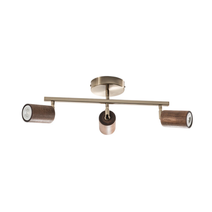 Lucea Legno Deckenspot Leuchte Spot Deckenleuchte 3 Flammig Braun Siehe Text B-Ware - 8698525651290