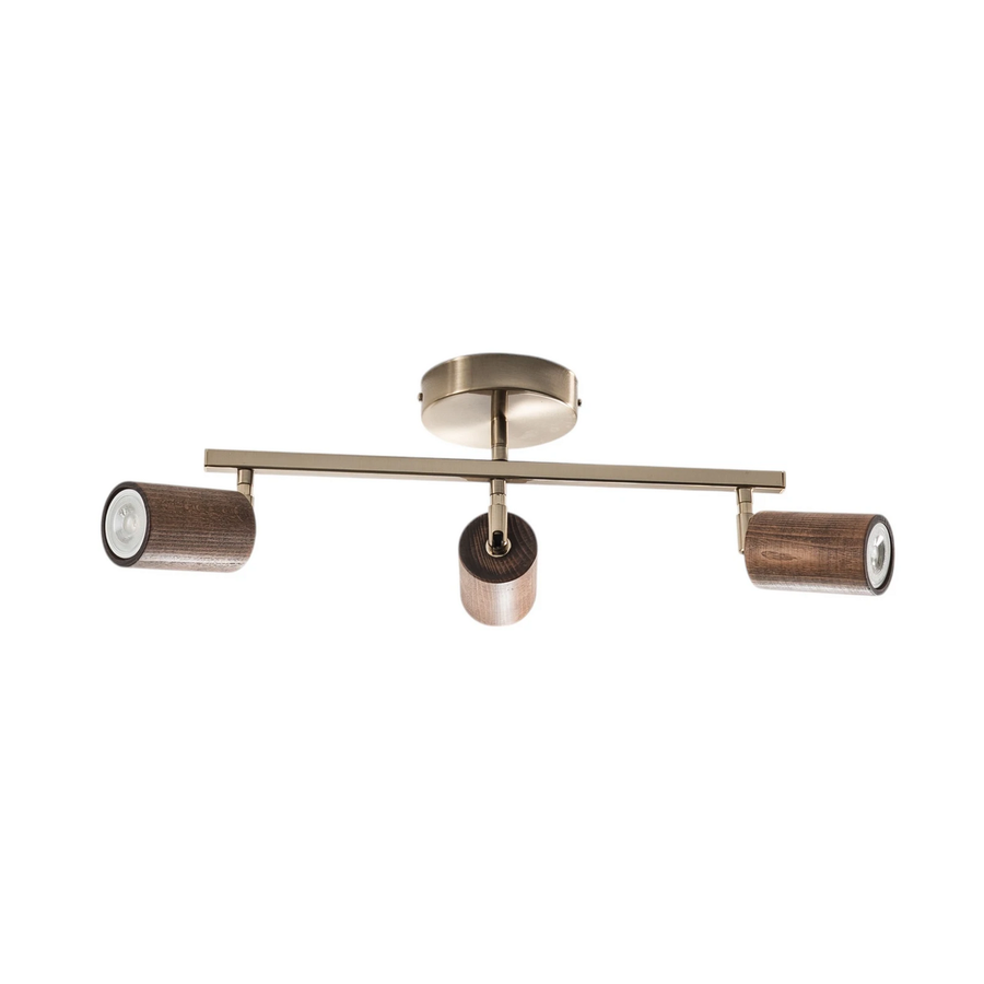 Lucea Legno Deckenspot Leuchte Spot Deckenleuchte 3 Flammig Braun Siehe Text B-Ware - 8698525651290