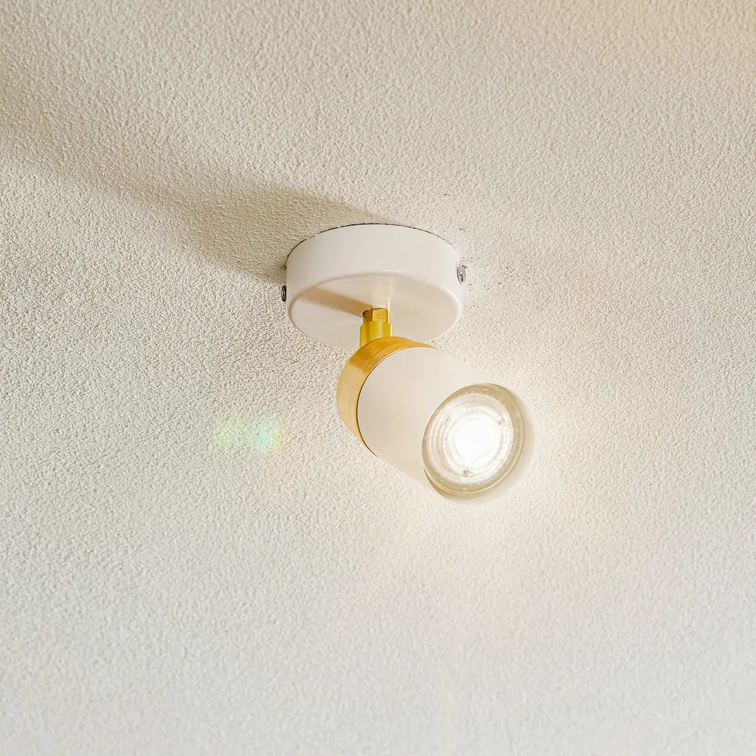 B-Ware Reno Deckenspot Deckenstrahler Spot Lampe Leuchte Weiß Gold Einflammig - 5907565951547