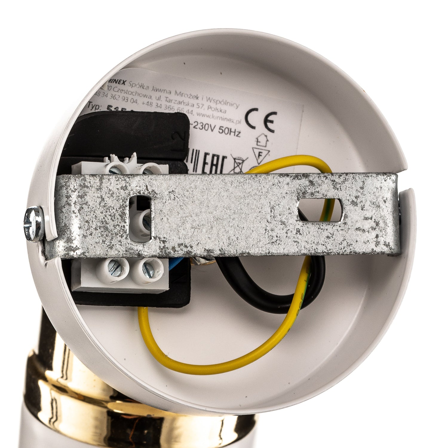 B-Ware Reno Deckenspot Deckenstrahler Spot Lampe Leuchte Weiß Gold Einflammig - 5907565951547