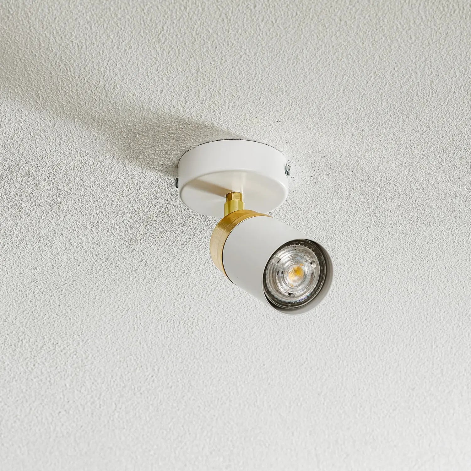 B-Ware Reno Deckenspot Deckenstrahler Spot Lampe Leuchte Weiß Gold Einflammig - 5907565951547
