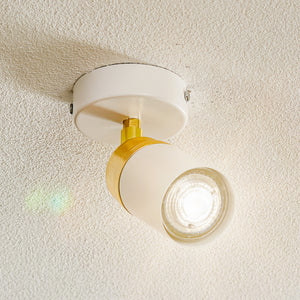 B-Ware Reno Deckenspot Deckenstrahler Spot Lampe Leuchte Weiß Gold Einflammig