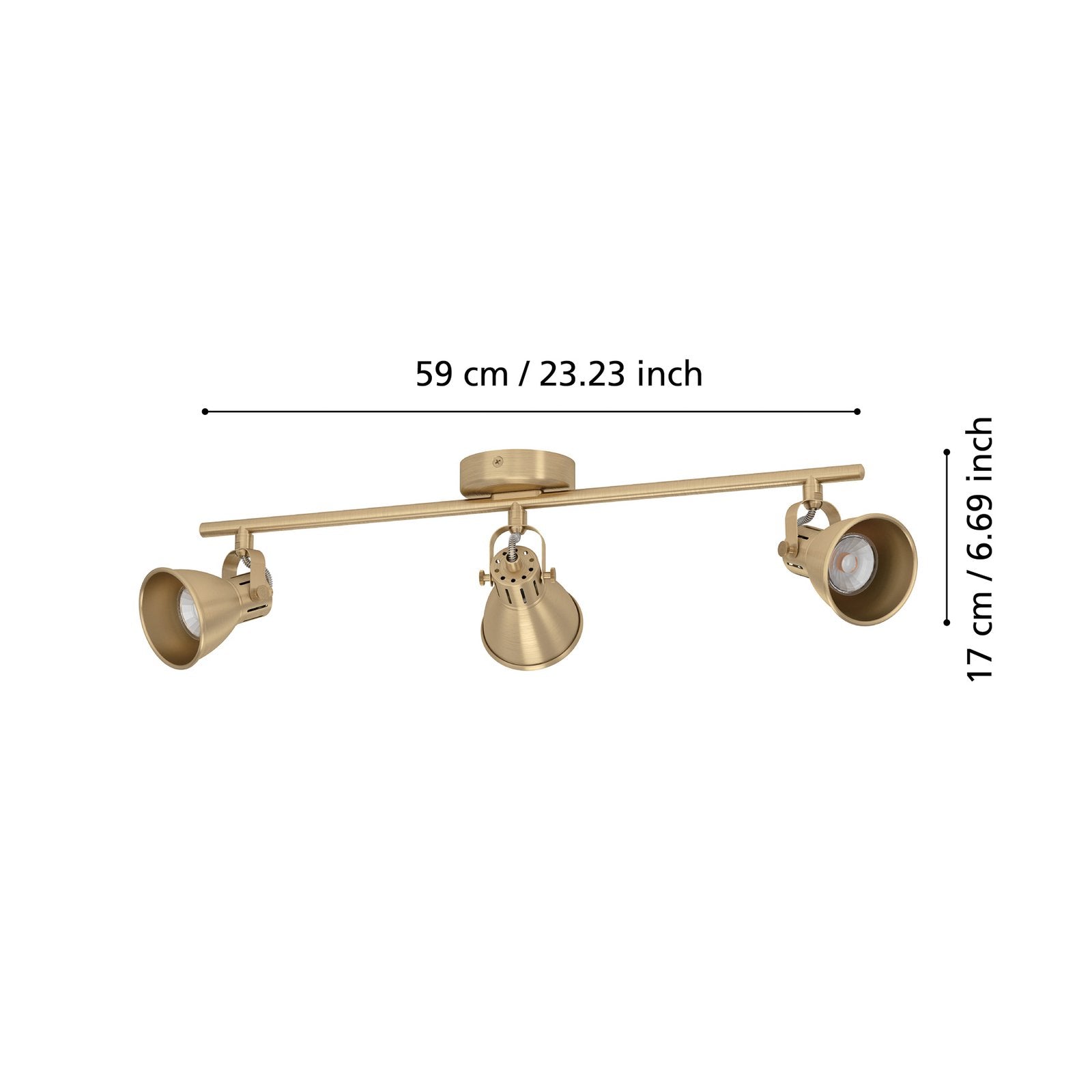 EGLO Seras Deckenspot Deckenlampe Deckenleuchte Strahler Lampe Leuchte gold G964 - 9008606235667