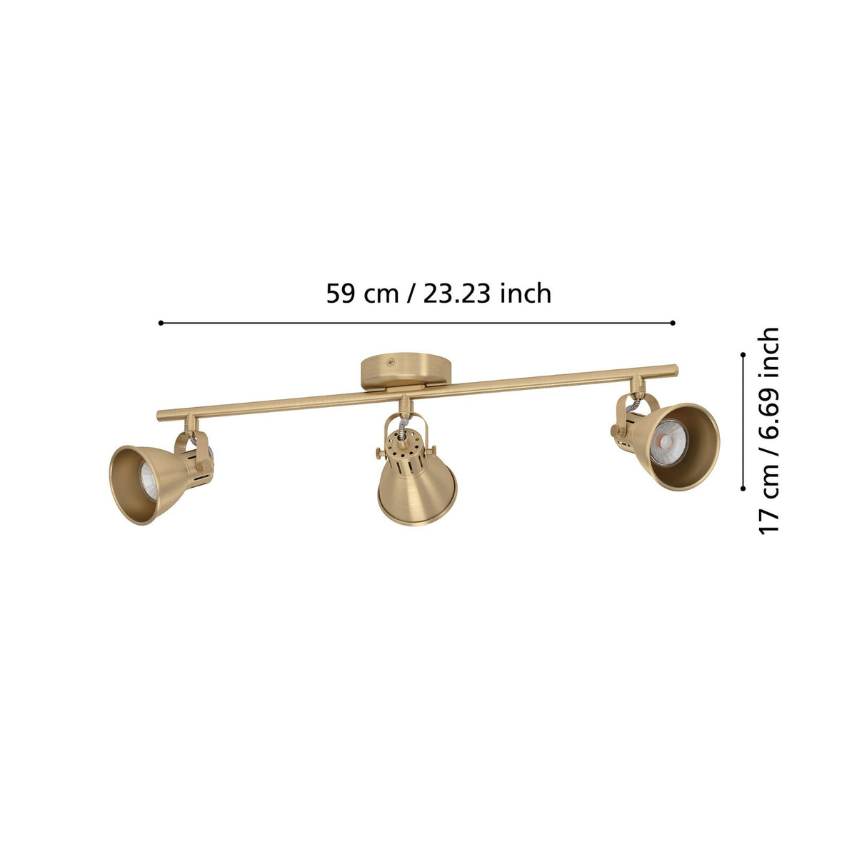 EGLO Seras Deckenspot Deckenlampe Deckenleuchte Strahler Lampe Leuchte gold G964 - 9008606235667
