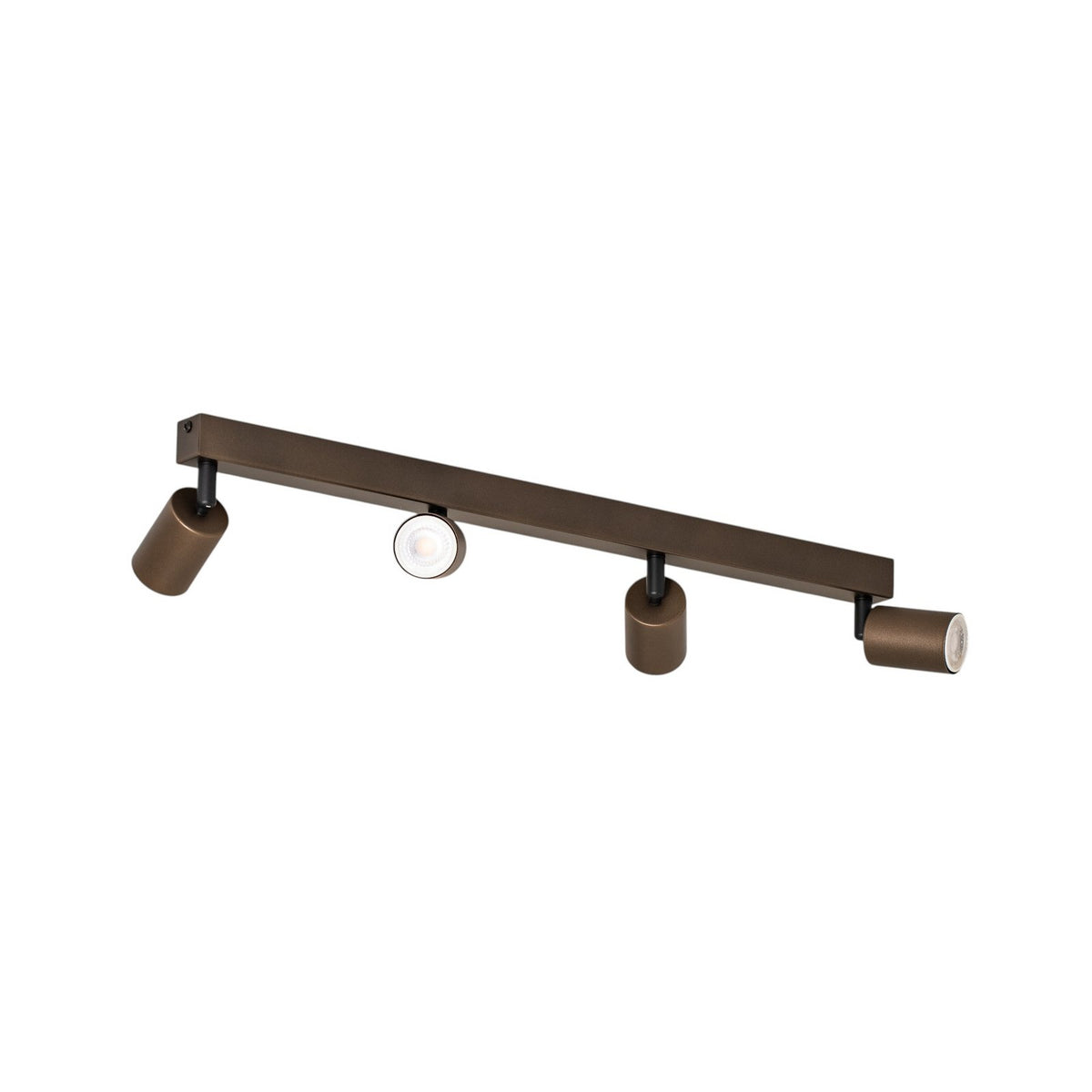 Deckenspot Top Spotleuchte Leuchte justierbar braun vierflammig linear - 5901780561826