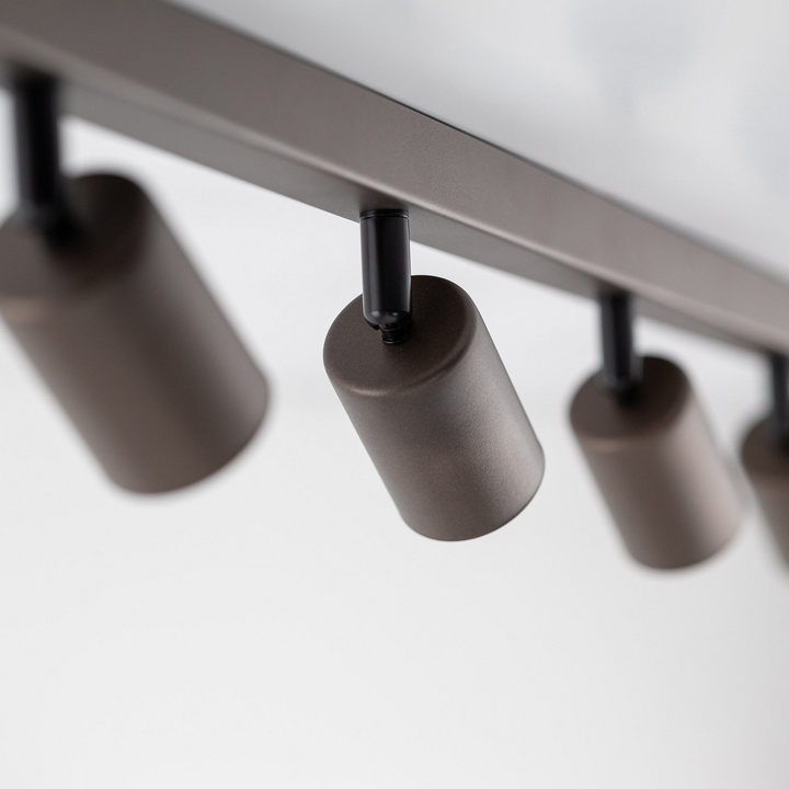 Top Deckenspot Lampe Gu10 Braun Achtflammig Linear Justierbar Leuchte Spot B-Ware