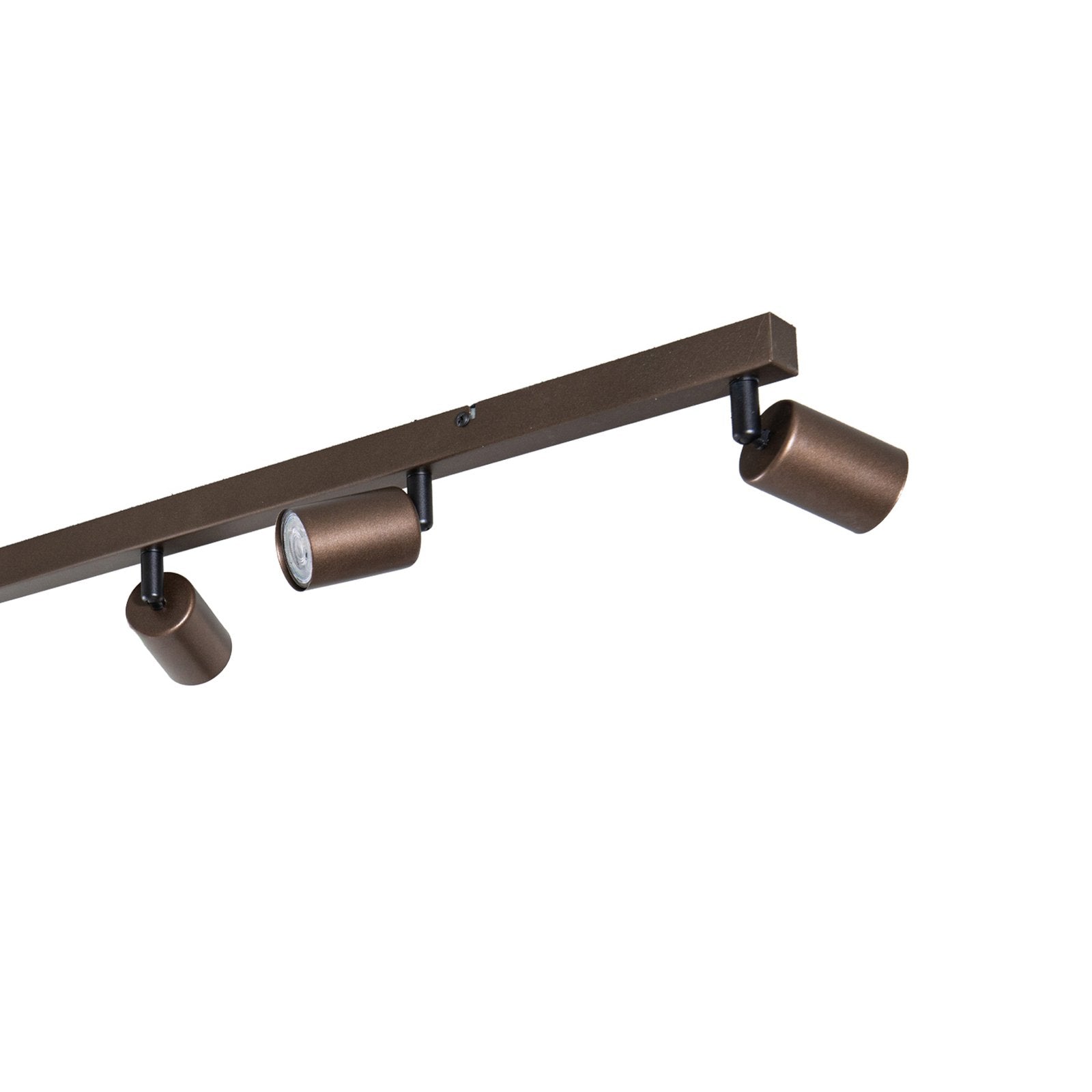 Top Deckenspot Lampe GU10 braun achtflammig linear justierbar Leuchte Spot - 5901780561840