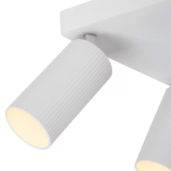 Lucide Deckenstrahler Clubs Weiß 4 Flammig Gu10 Aluminium Deckenlampe Lampe Spot B-Ware