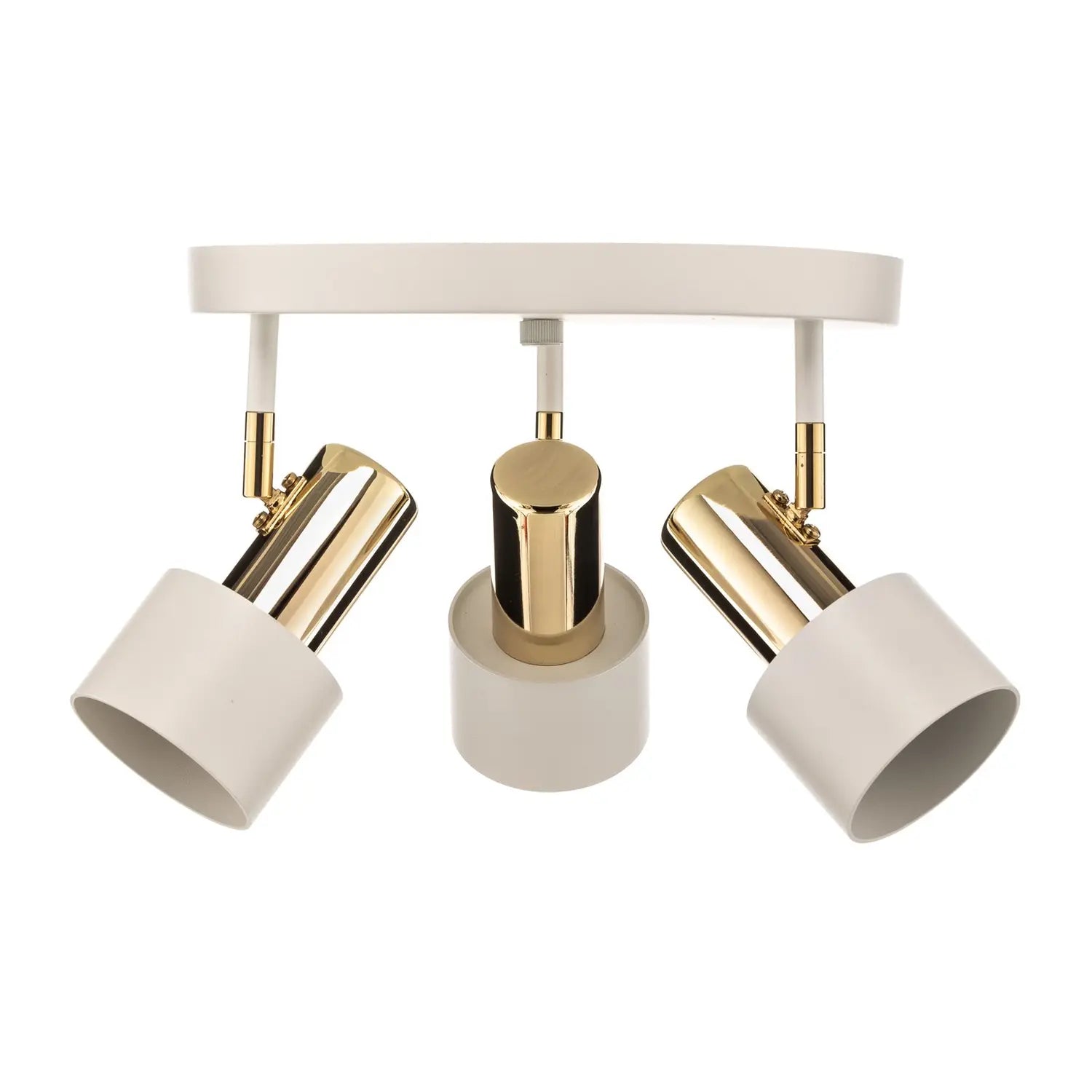 B-Ware Deckenstrahler Deckenleuchte Lampe Destin Weiß Messing Dreiflammig Stahl E27 Led - 5902553215304