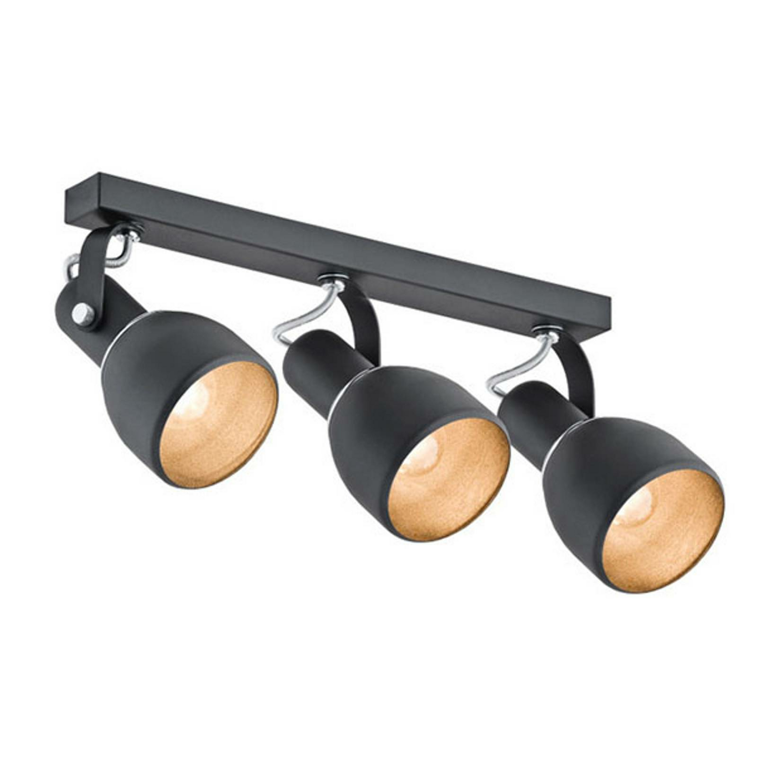 Euluna Deckenstrahler Deckenlampe Lampe Leuchte Licht Fiord Dreiflammig Schwarz  B-Ware - 5902553220605