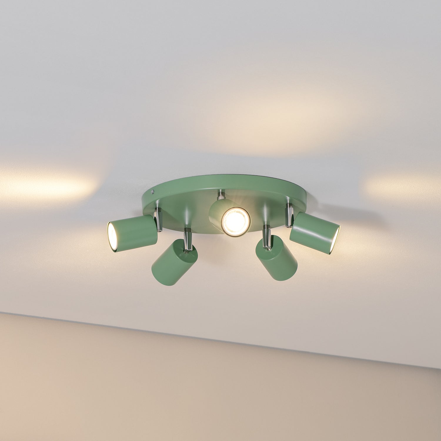 B-Ware Deckenstrahler Fun Strahler Lampe Hellgrün Stahl ø 30 Cm Verstellbar Gu10 Led - 5907565992748