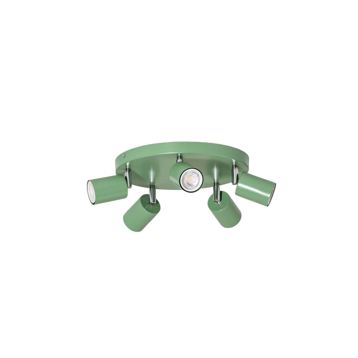 Deckenstrahler Fun Strahler Lampe hellgrün Stahl Ø 30 cm verstellbar GU10 LED - 5907565992748