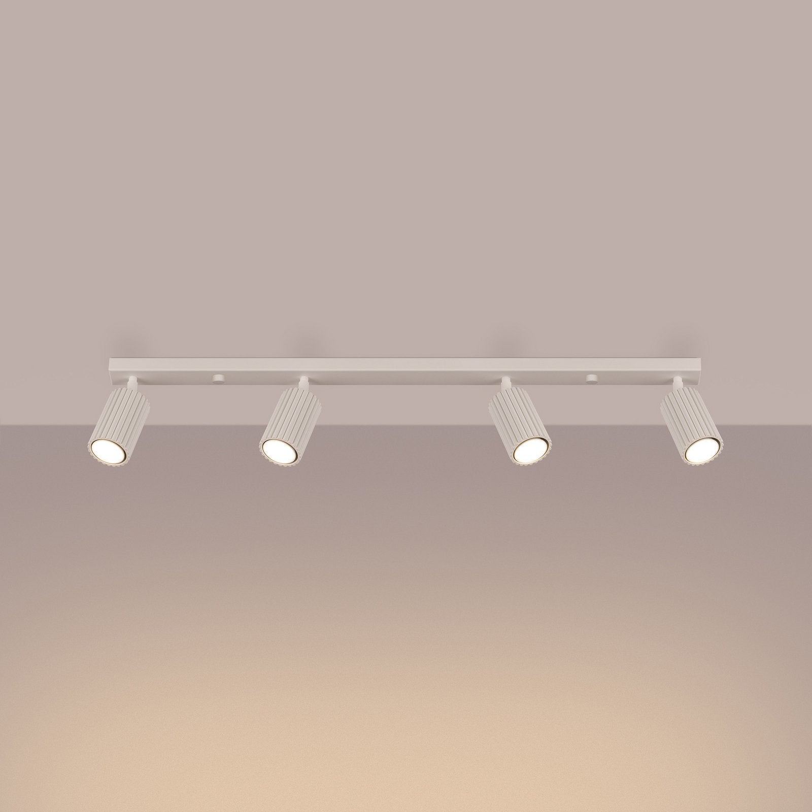 SOLLUX LIGHTING Marke Deckenstrahler Spot Lampe Karbon beige Länge 81 cm - 5907073000812