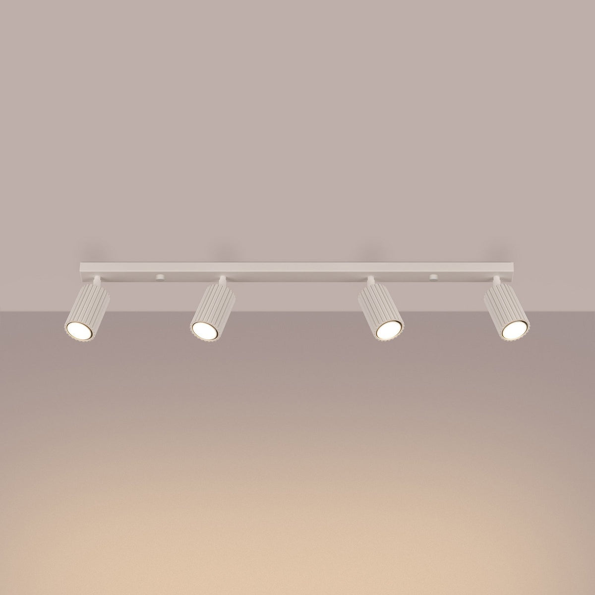 SOLLUX LIGHTING Marke Deckenstrahler Spot Lampe Karbon beige Länge 81 cm - 5907073000812