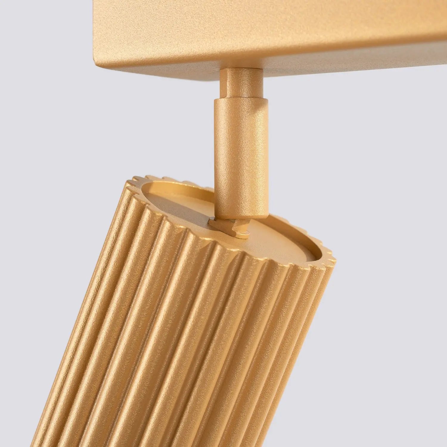 B-Ware Sollux Lighting Deckenstrahler Leuchte Lampe Gold Aluminium 117cm 6flg Karbon - 5907073000447